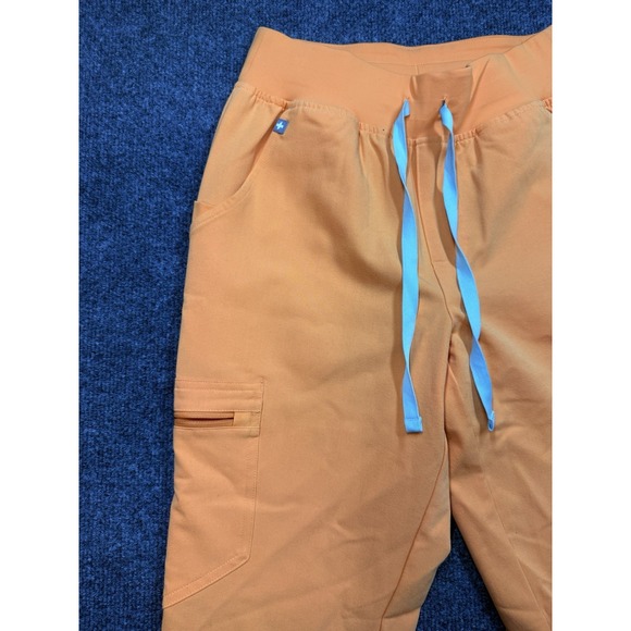 FIGS Scrub Set Womens XS Orange Tangerine Joggers & Top Technical Collection - Picture 7 of 12